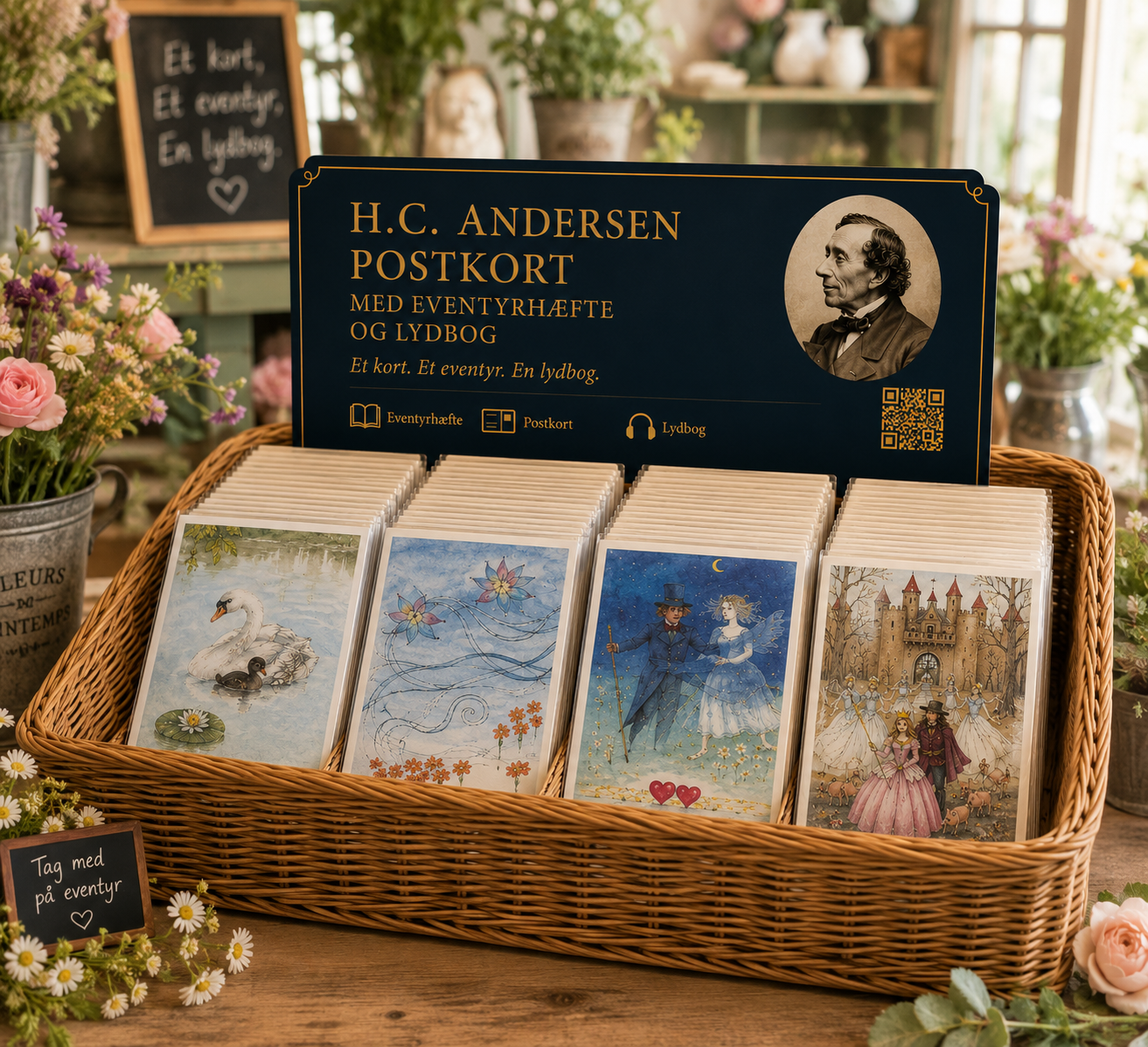 H.C. Andersen udstillingskurv